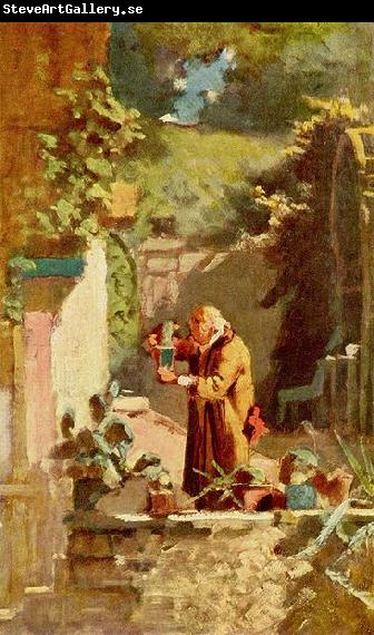 Carl Spitzweg Der Herr Pfarrer als Kakteenliebhaber